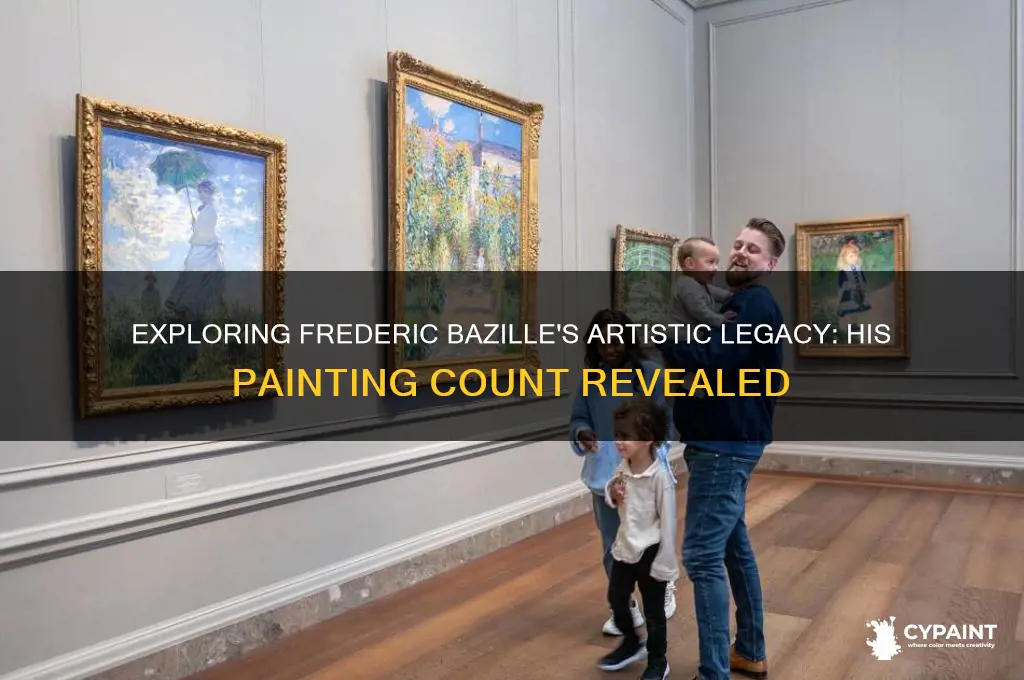 how many paintings did frederic bazille paint