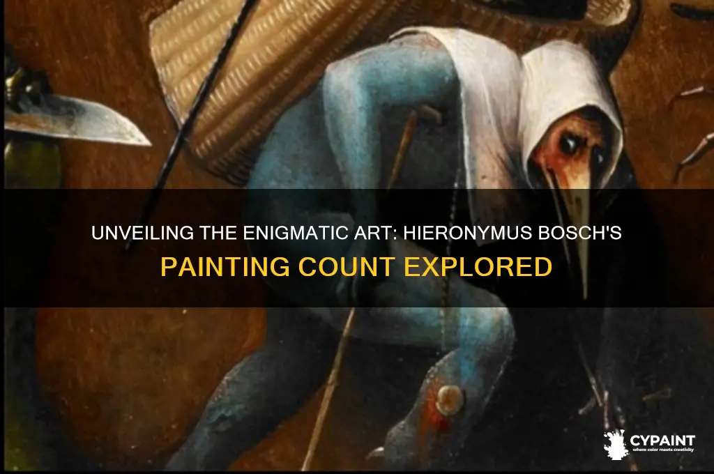 how many paintings did hieronymus bosch paint