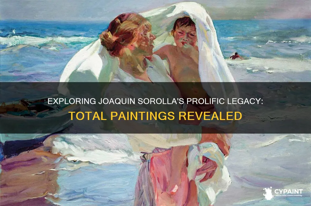 how many paintings did joaquin sorolla paint