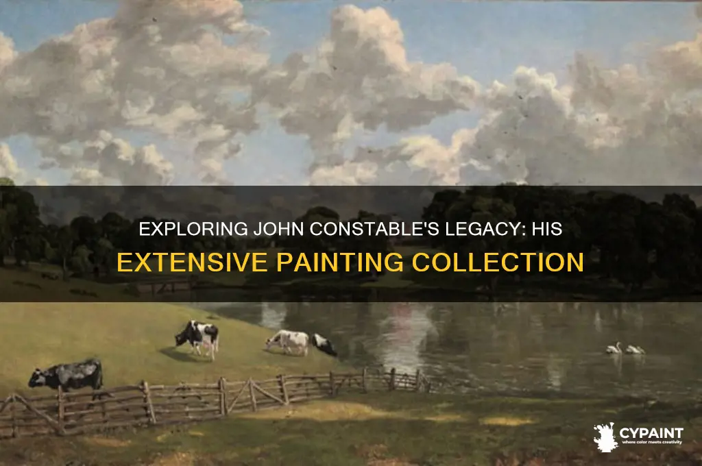 how many paintings did john constable paint