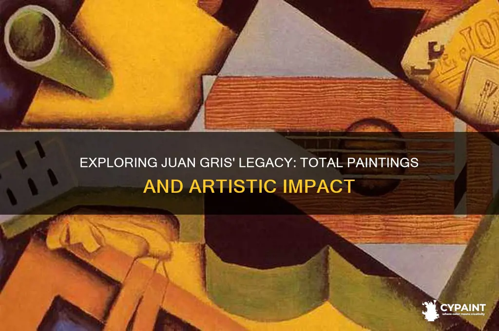 how many paintings did juan gris paint