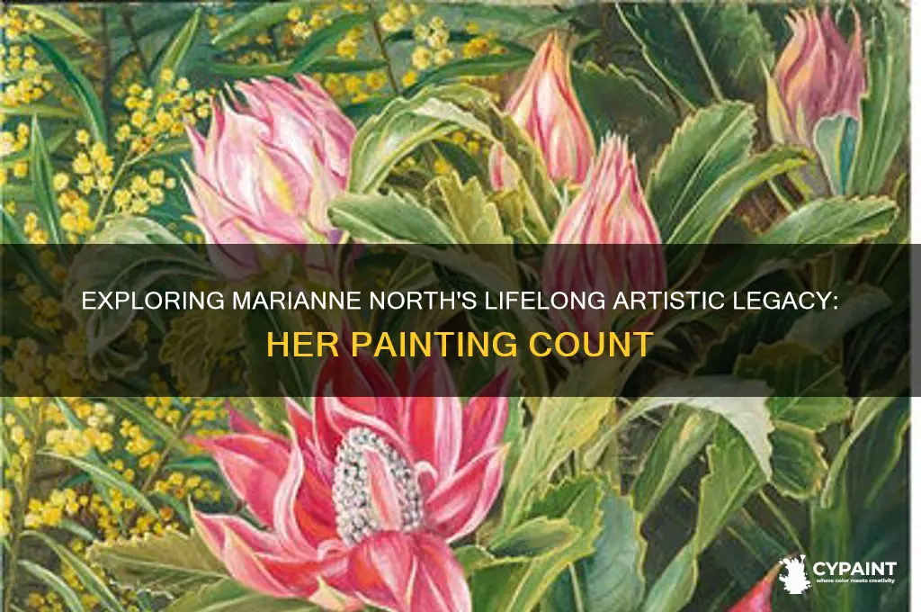 how many paintings did marianne north paint