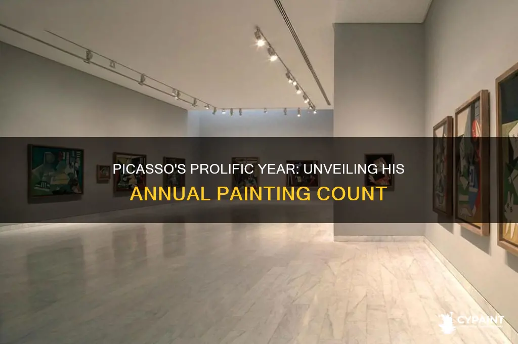how many paintings did pablo picasso paint in one year