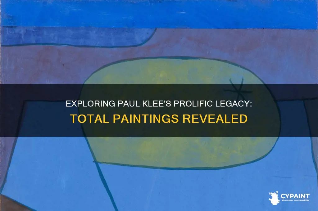 how many paintings did paul klee do