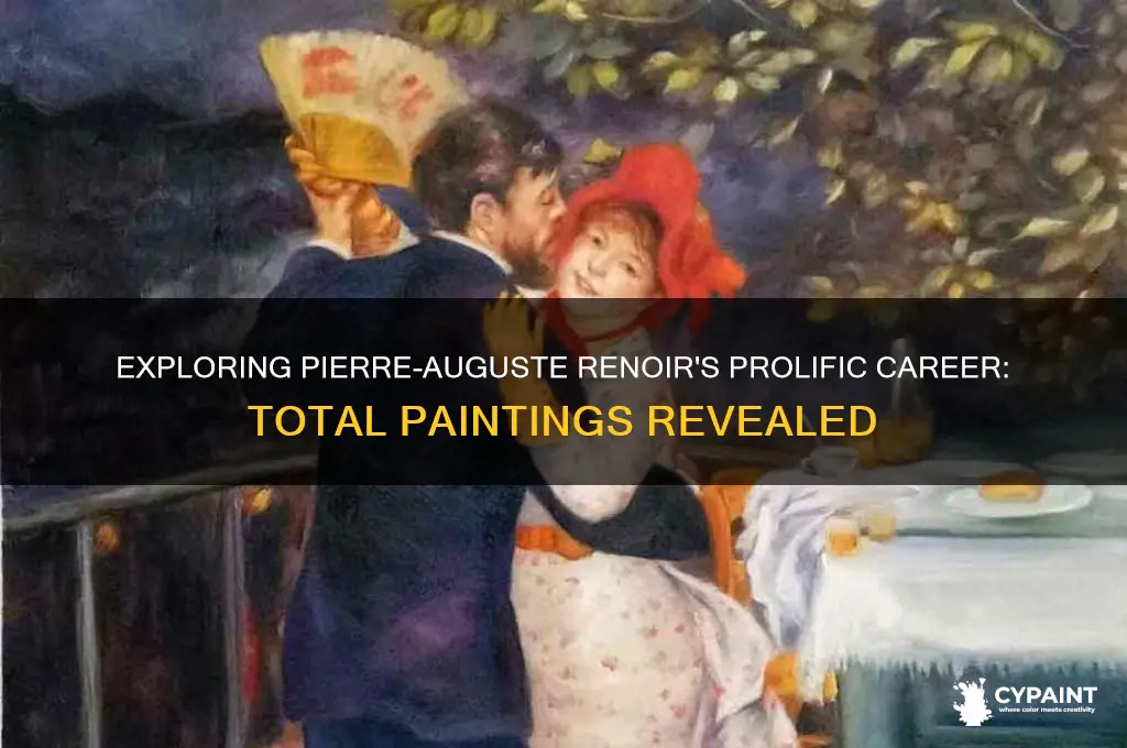 how many paintings did pierre-auguste create