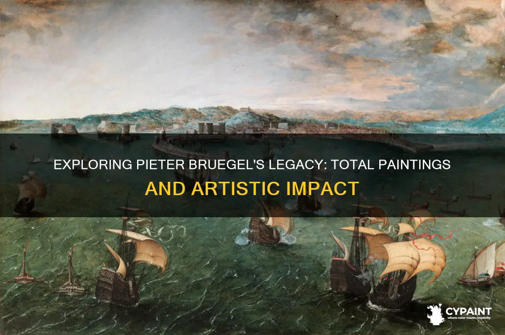 how many paintings did pieter bruegel paint