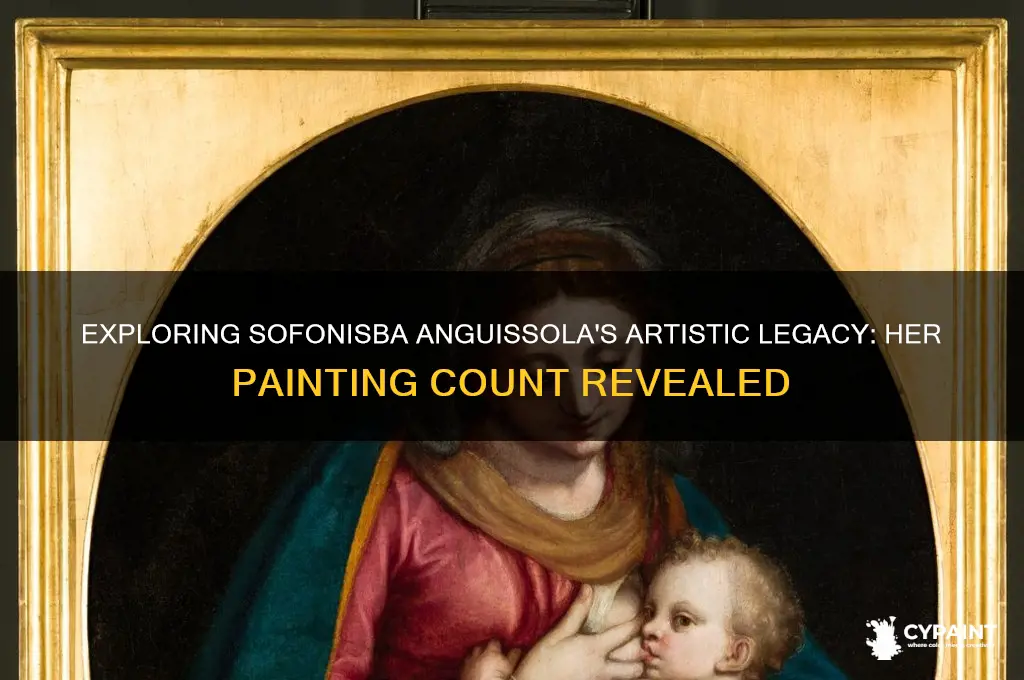 how many paintings did sofonisba anguissola paint