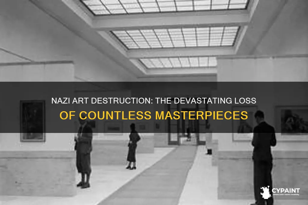 how many paintings did the nazis destroy