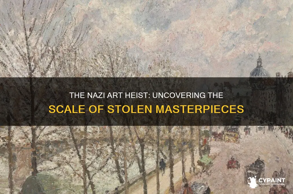 how many paintings did the nazis steal