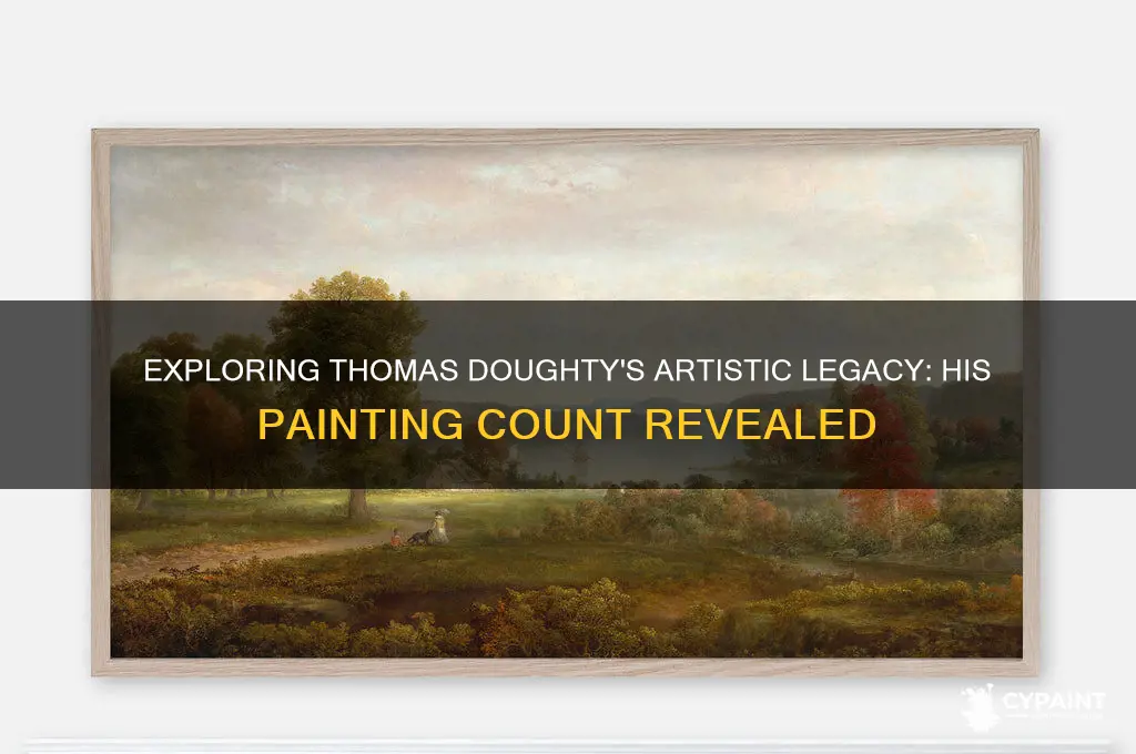 how many paintings did thomas doughty paint
