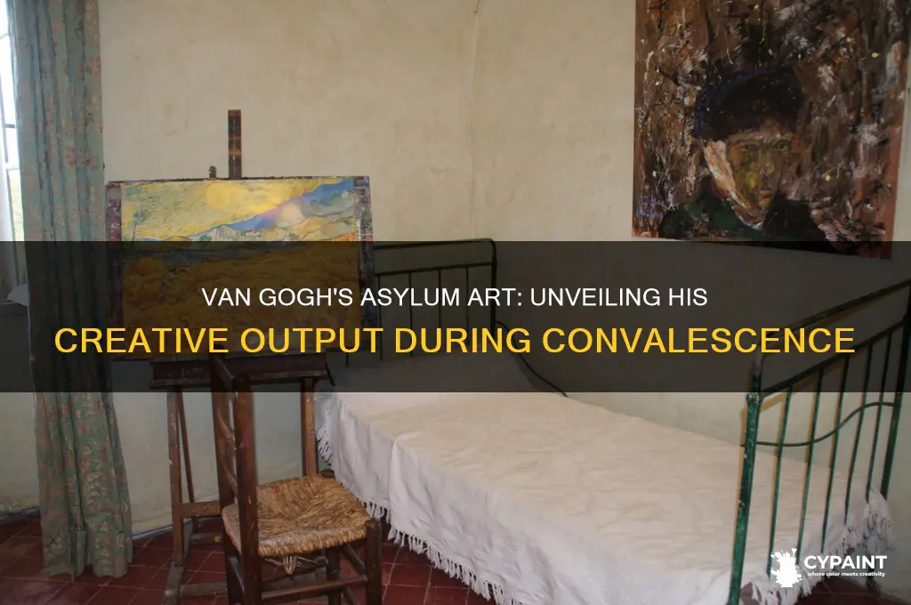 how many paintings did van gogh paint at the asylum