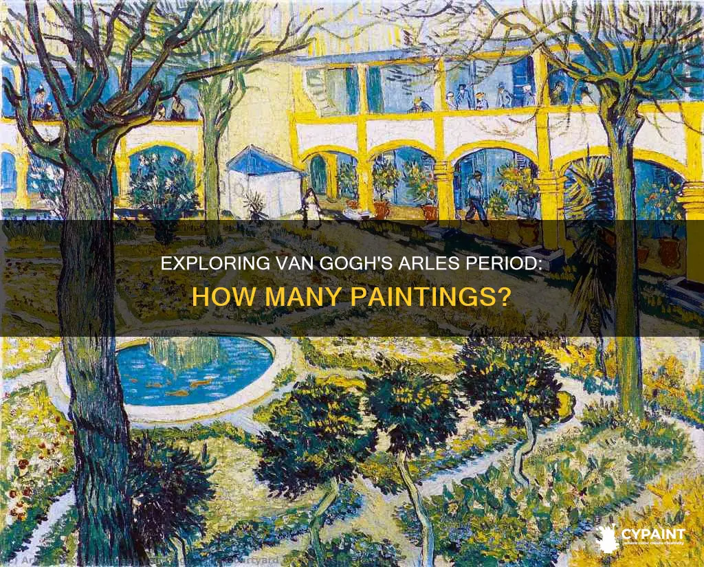how many paintings did van gogh paint in arles