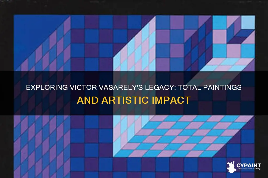how many paintings did victor vasarely paint
