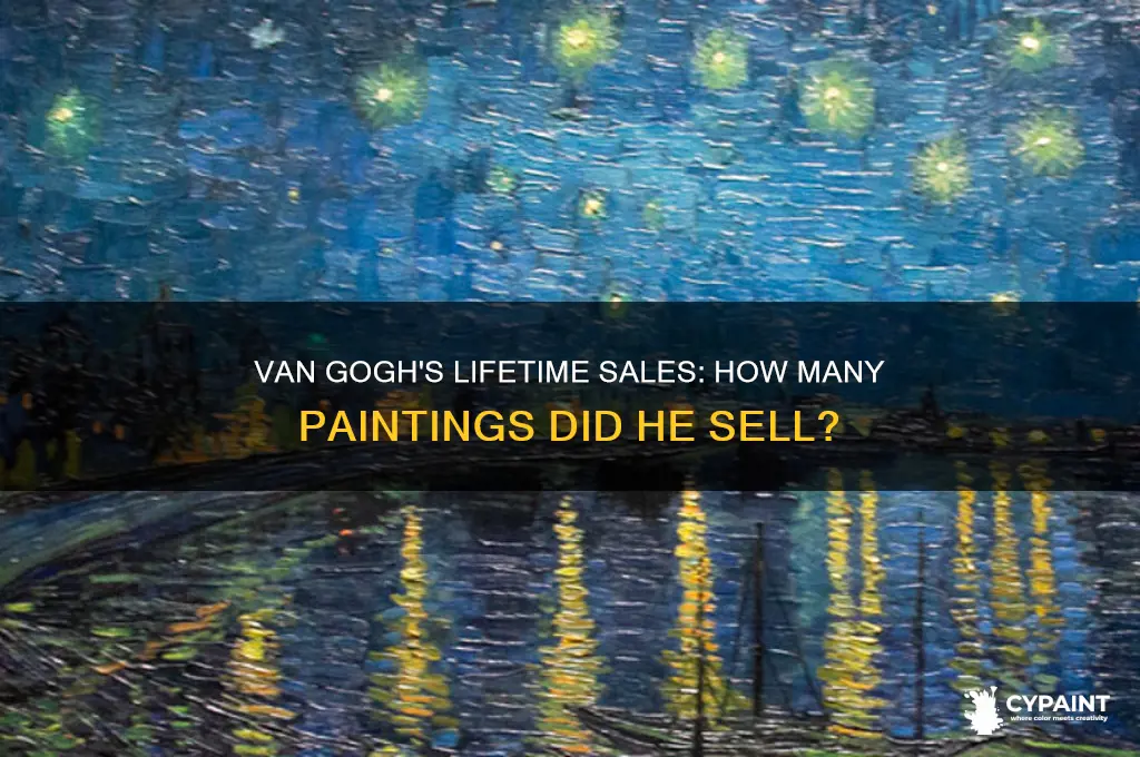 how many paintings did vincent van gogh sold while alive