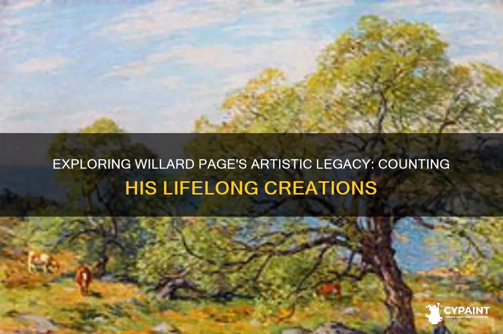 how many paintings did willard page paint