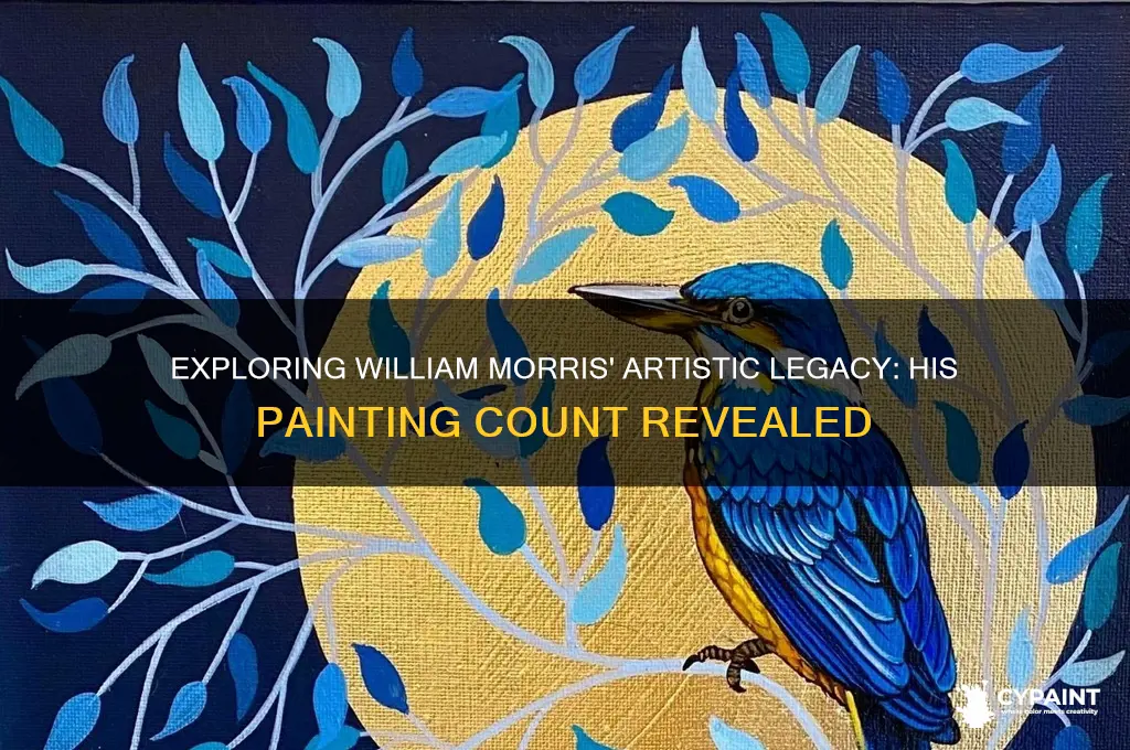 how many paintings did william morris paint