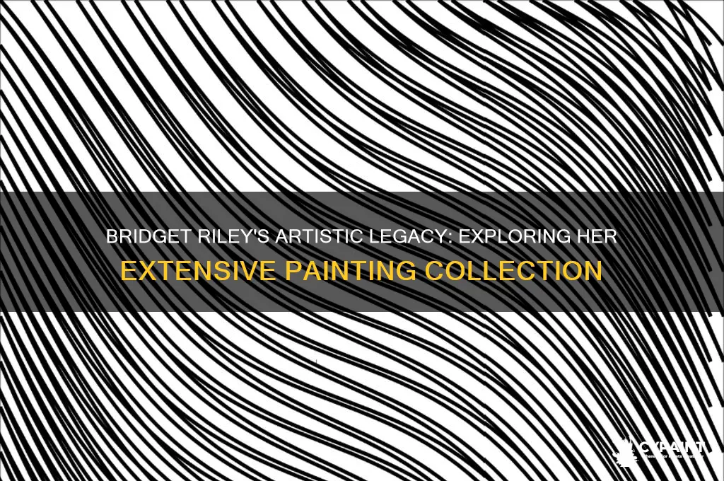 how many paintings has bridget riley made