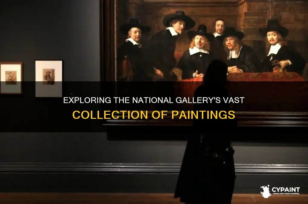 how many paintings in the national gallery