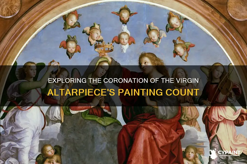 how many paintings on the coronation of the virgin altarpiece