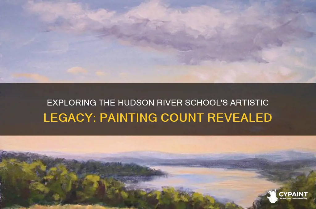 how many paintings were made in the hudson iver school