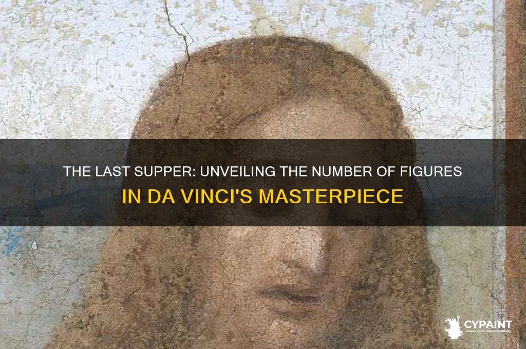 how many people are in the painting the last supper