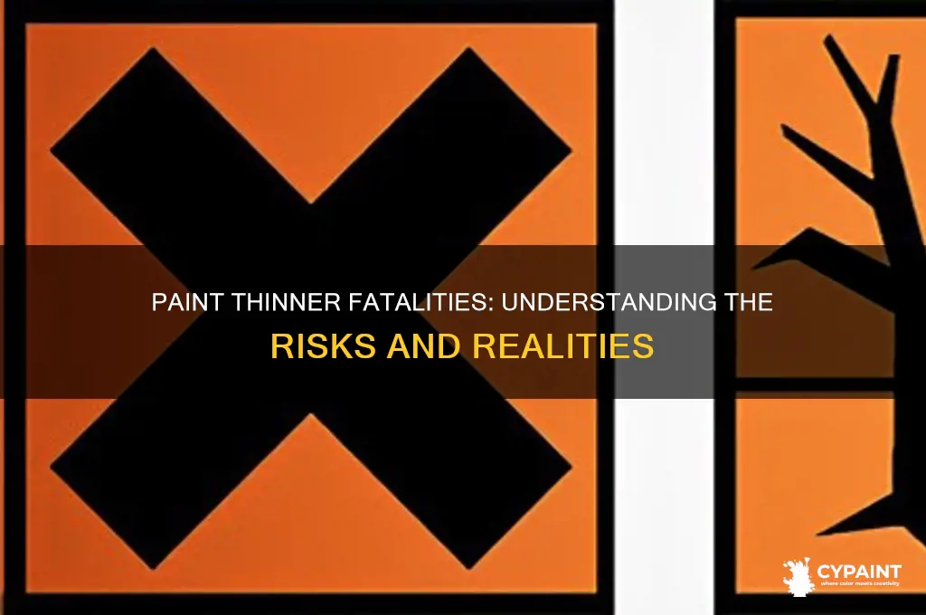 how many people die from paint thinner