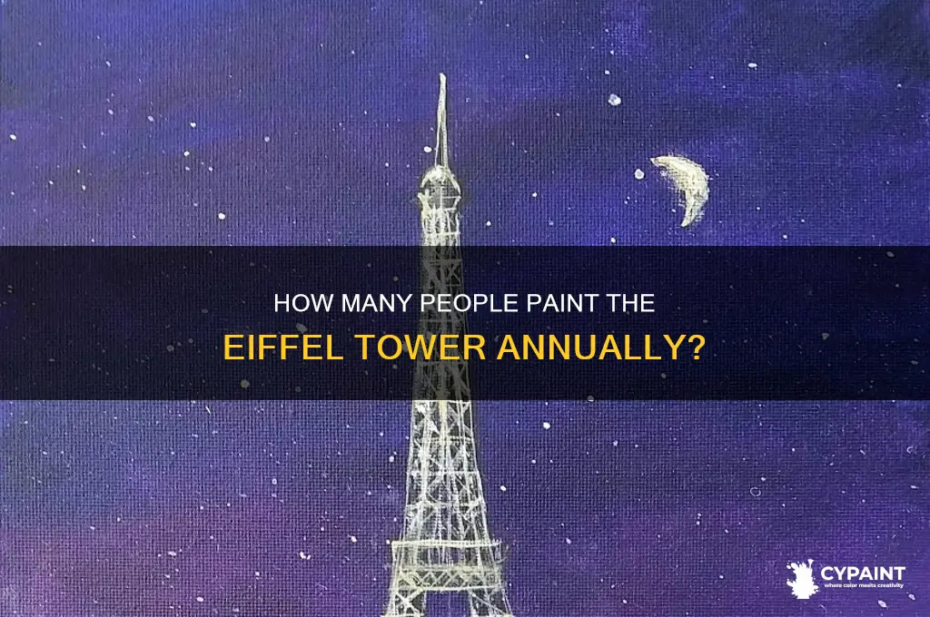 how many people paint the eiffel tower
