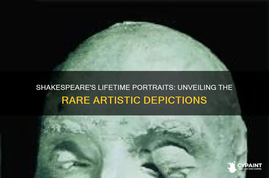 how many portraits of shakespeare were painted in his lifetime