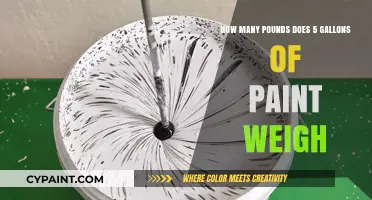 Paint Weight Per Gallon: How Heavy?