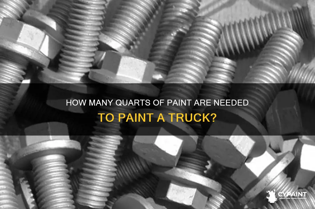 how many quarts of paint to paint truck