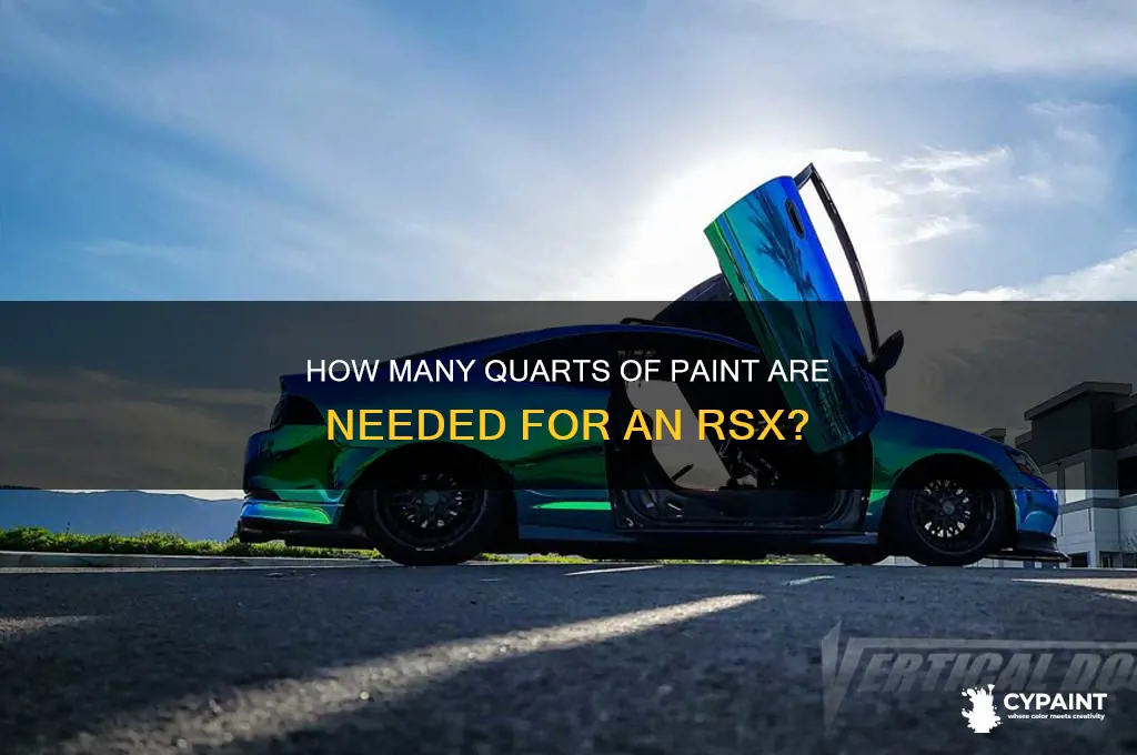 how many quarts to paint a rsx