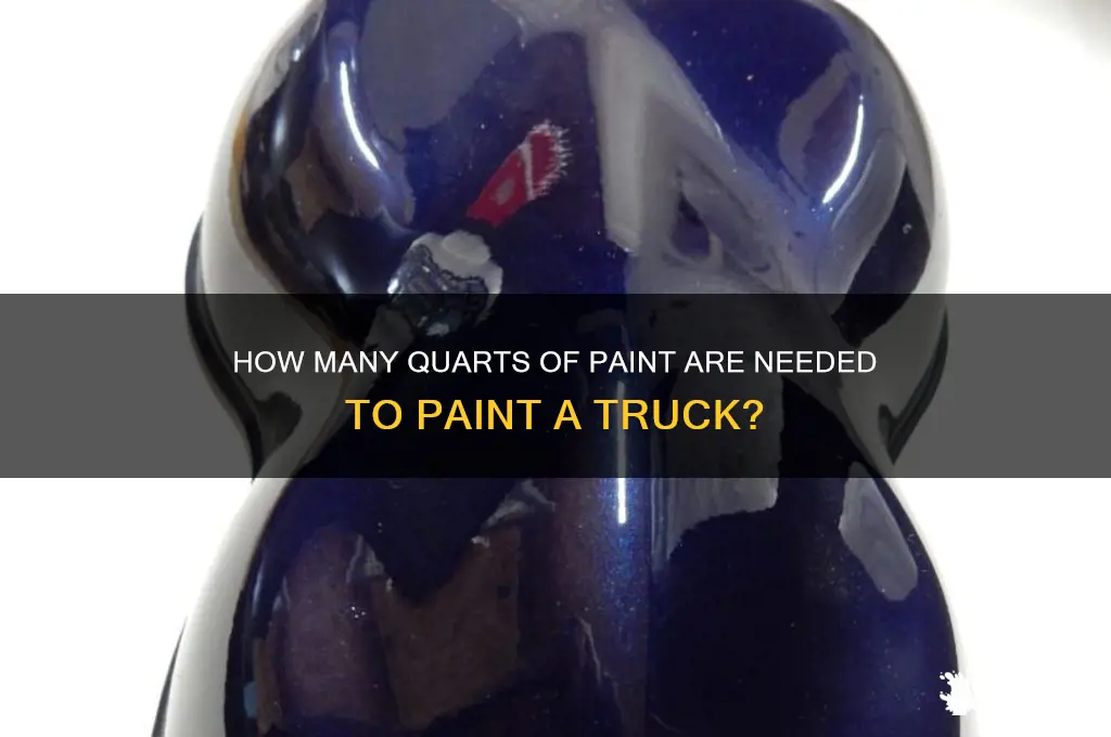 how many quarts to paint a truck