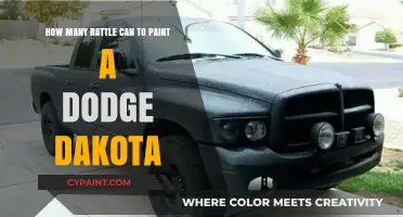 Spray Painting a Dodge Dakota: How Many Cans?