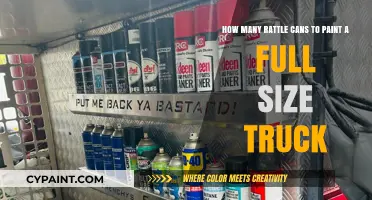 Estimating Rattle Cans Needed to Paint a Full-Size Truck