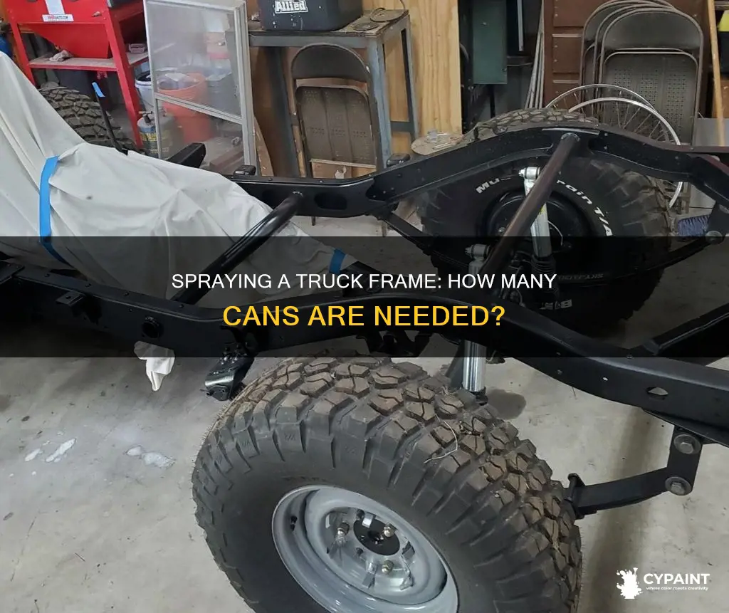 how many rattle cans to paint a truck frame