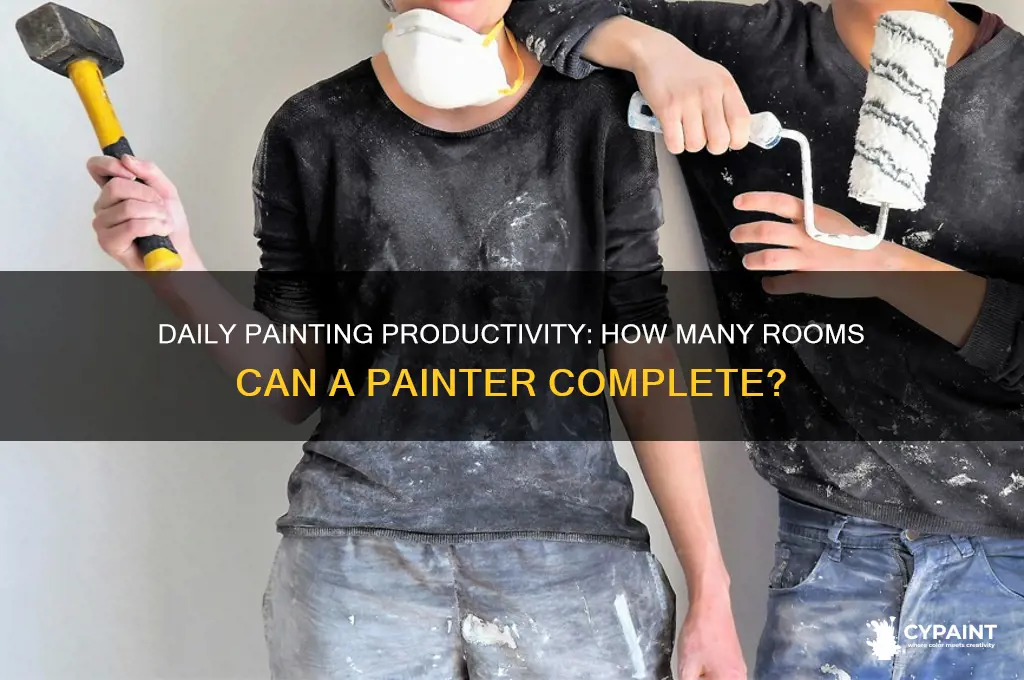 how many rooms can a painter paint in a day