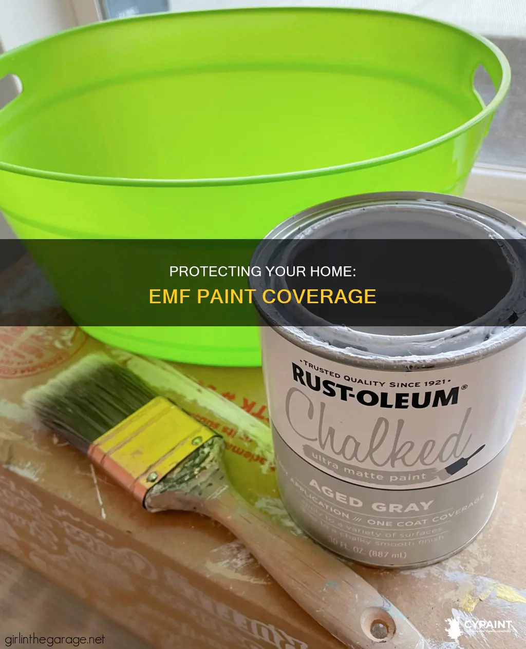 how many rooms does one bucket of emf paint