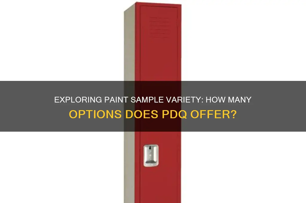 how many samples of paint in the pdq