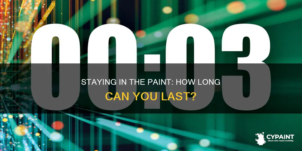 how many seconds can you stay in the paint