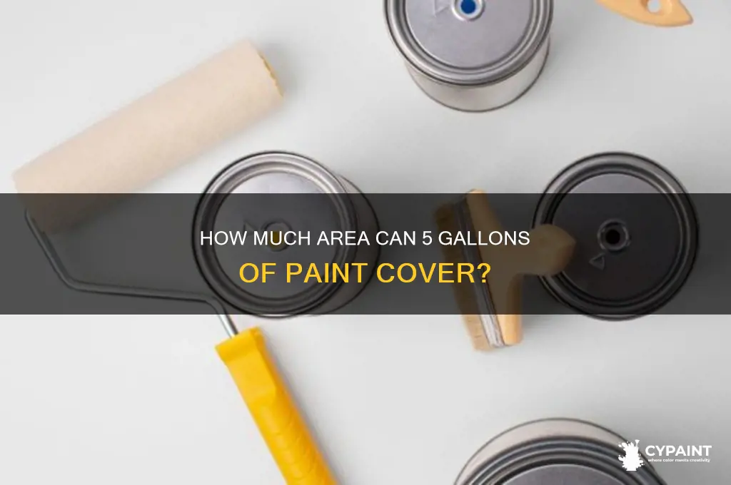 how many sf does a 5 gallon of paint cover