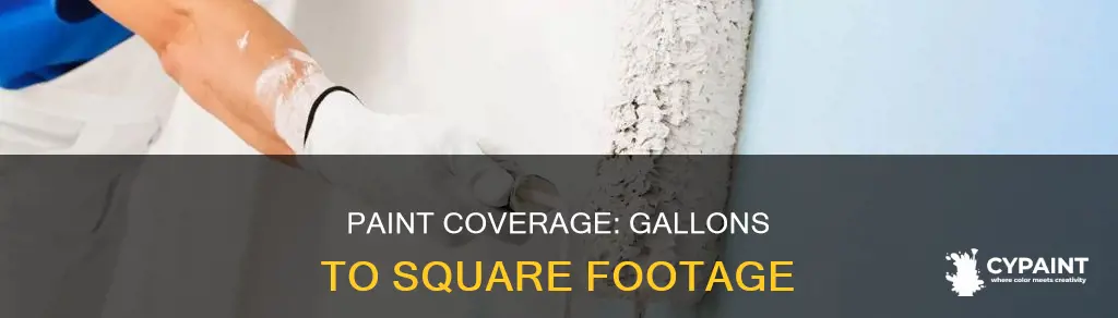 how many sf does a gallon of paint cover
