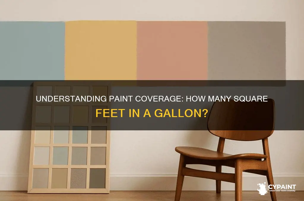 how many sf in a gallon of paint