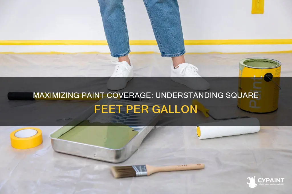 how many sf per gallon of paint