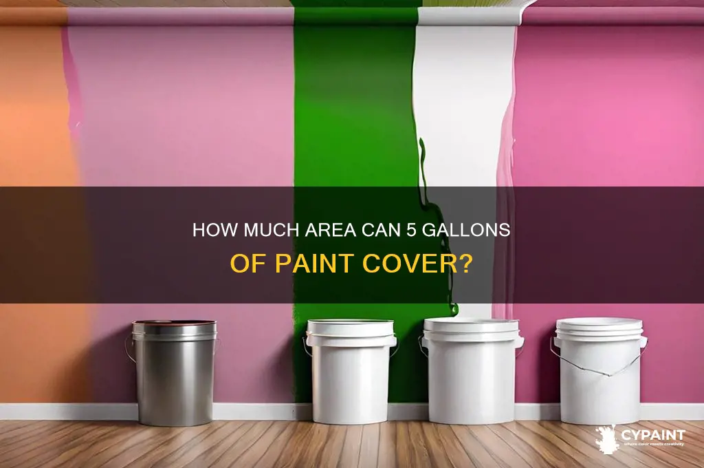how many sq feet does 5 gallons of paint cover