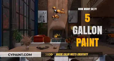 How Much Area Can 5 Gallons of Paint Cover?