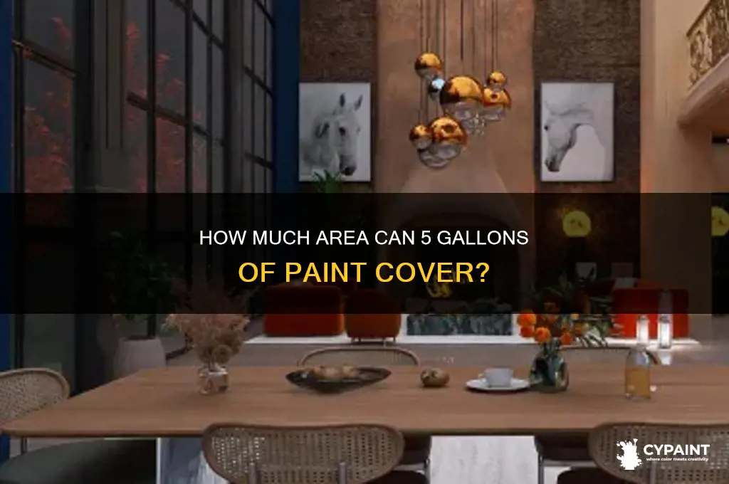 how many sq ft 5 gallon paint