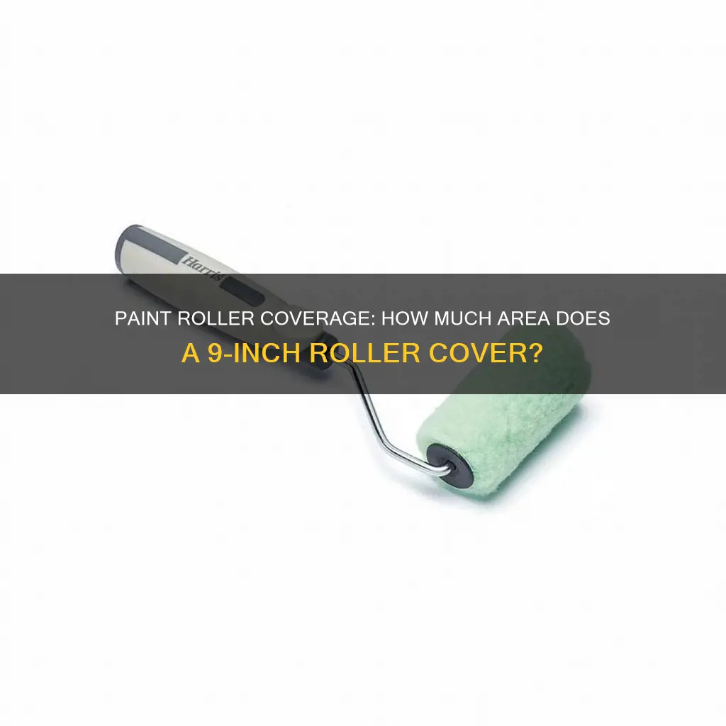 how many sq ft coverage 9 inch paint roller