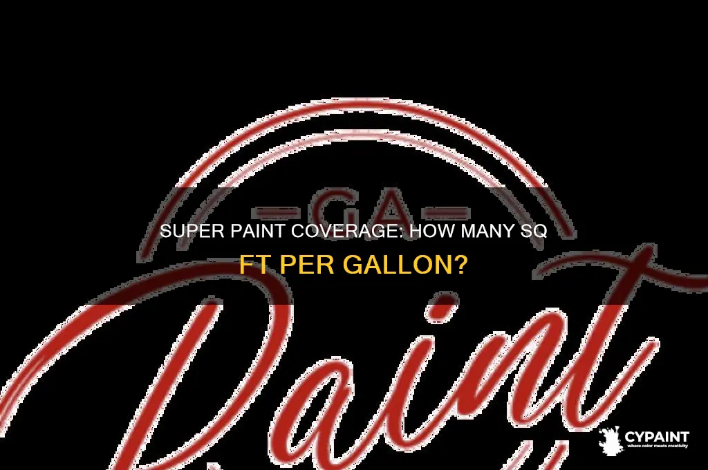 how many sq ft paint super paint