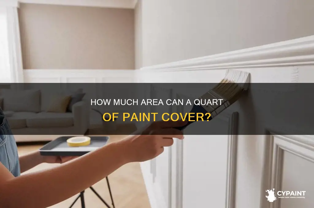 how many square feet does a quart paint