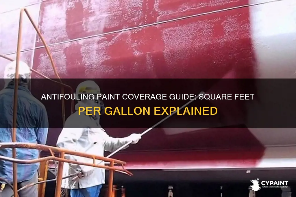 how many square feet does antifouling paint cover